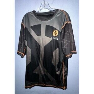 Onix Pickleball Shirt XL Black Gray Orange Mens READ